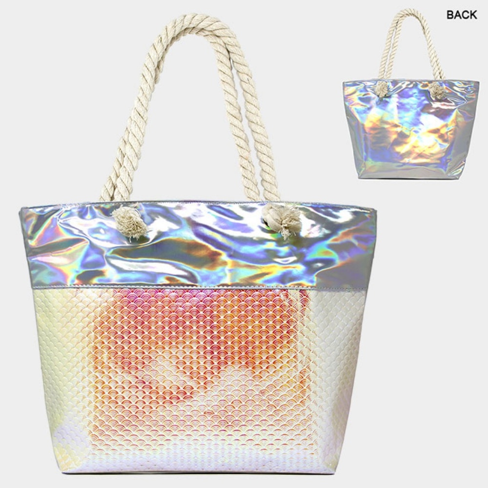 Pink Iridescent Tote - Picture 2 of 2